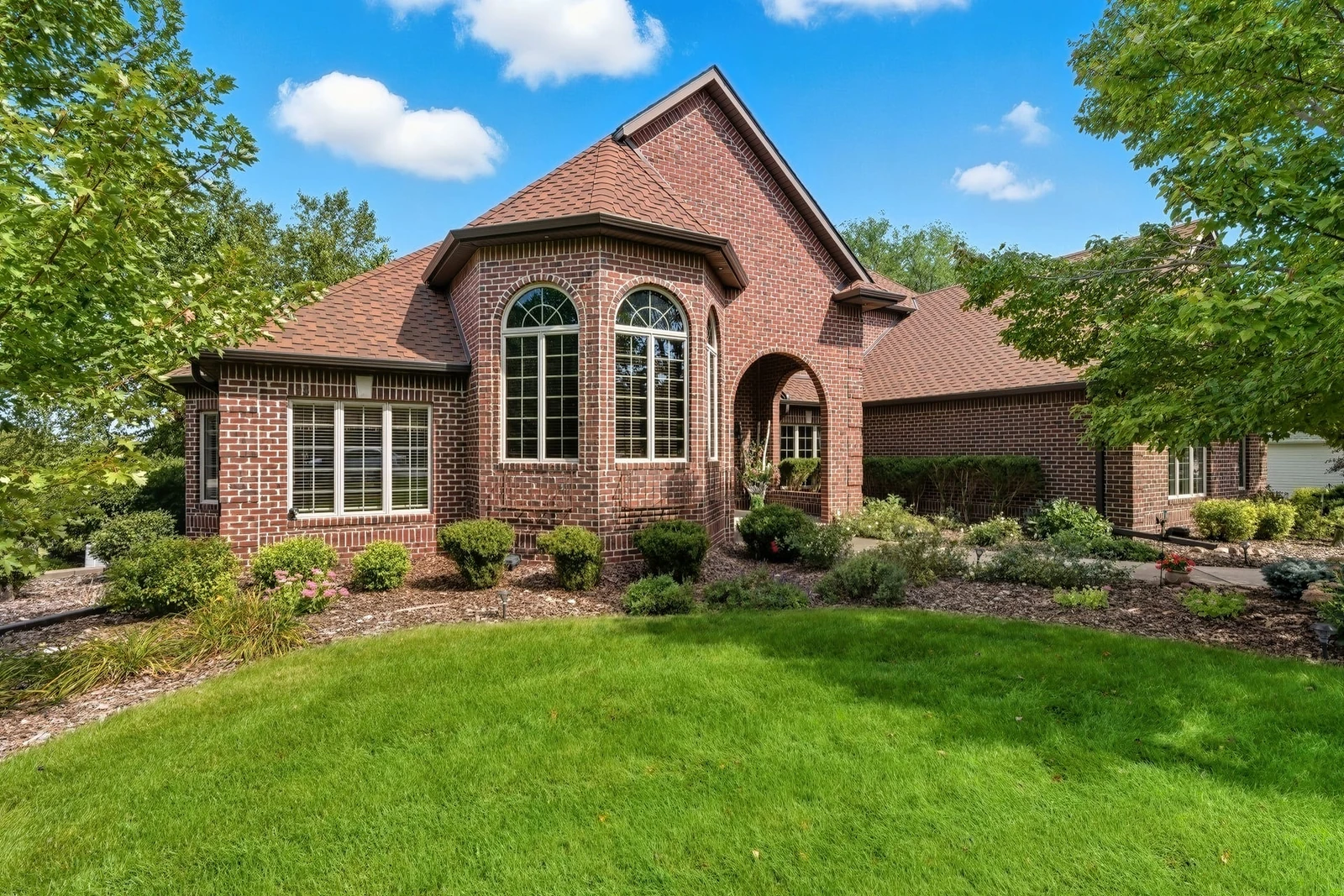 Brick home front exterior