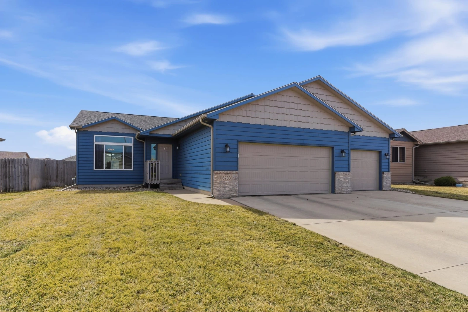 Home exterior with landscaping