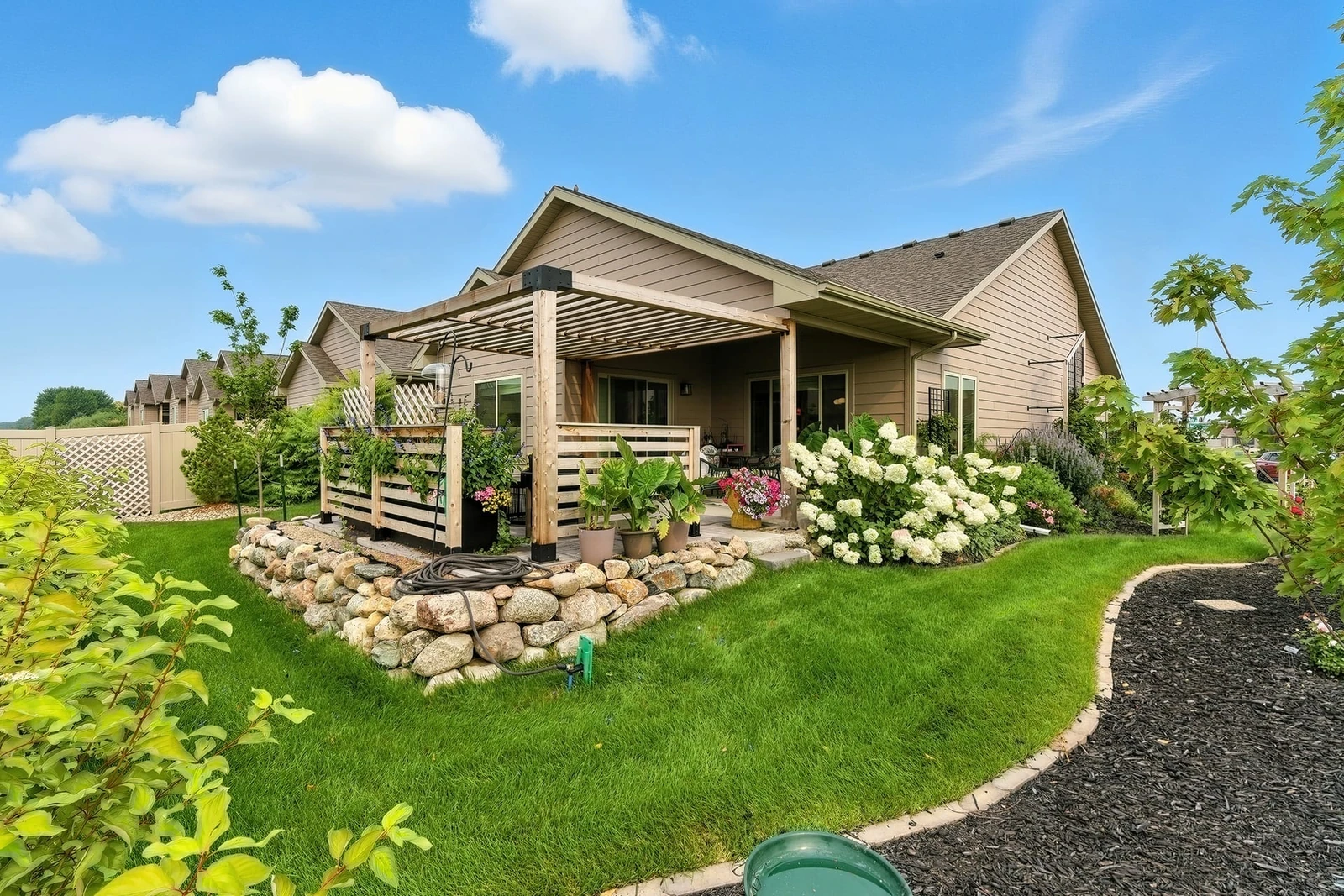 Home exterior corner view