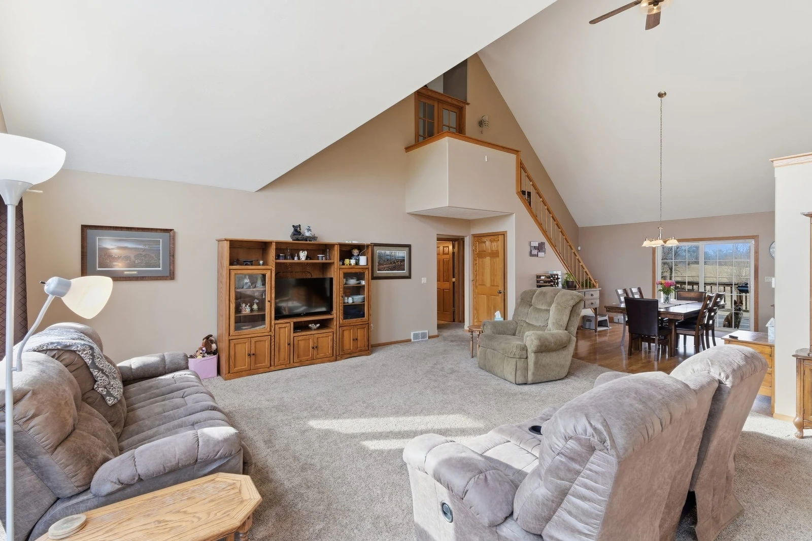 Living room with natural light