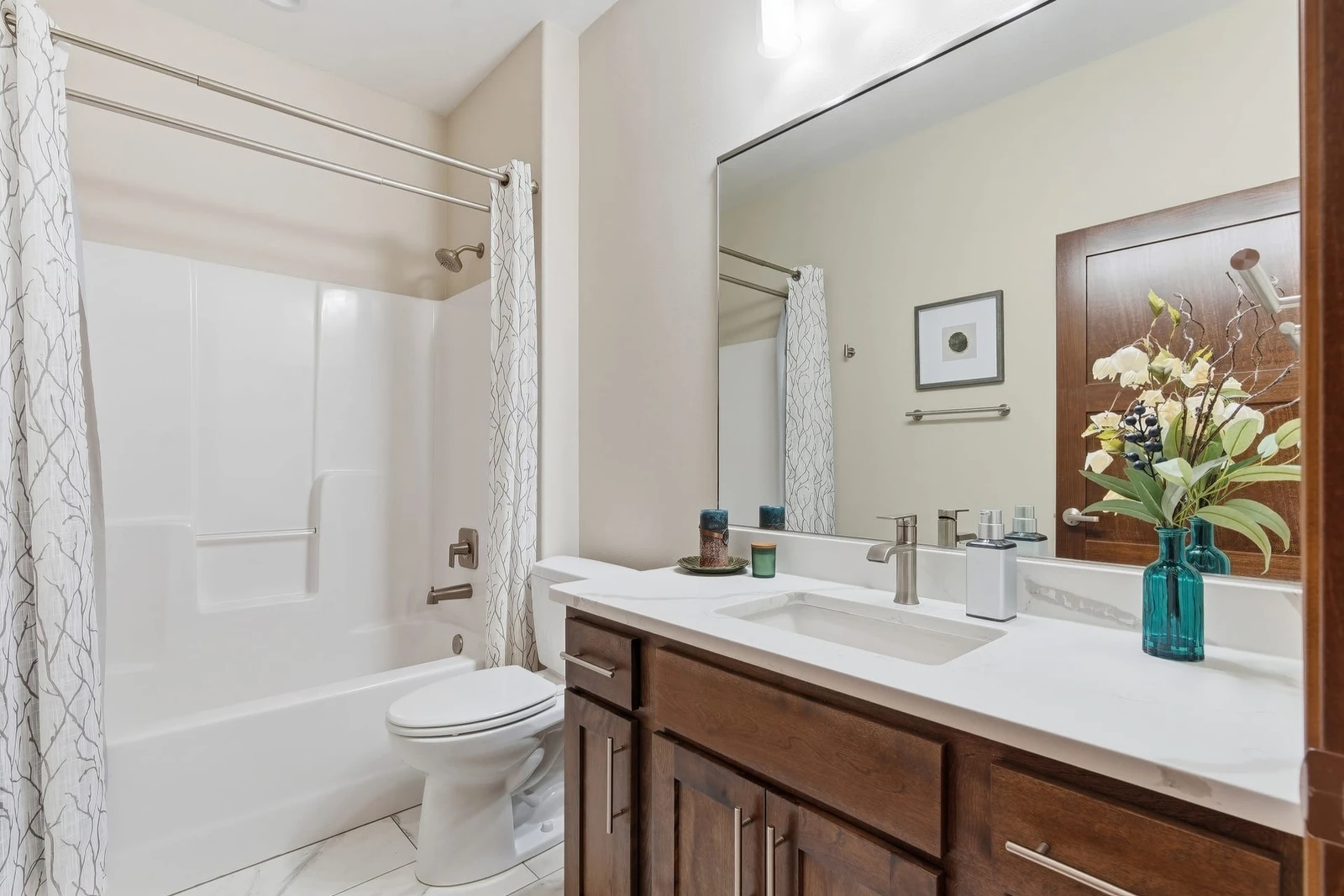 Bathroom with double vanity
