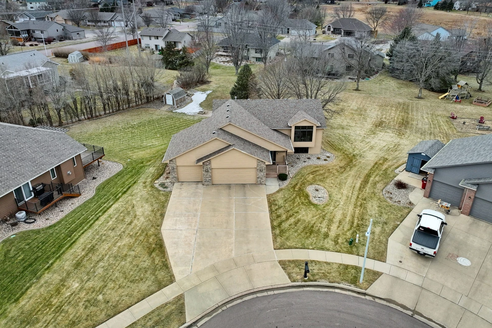 Aerial property view